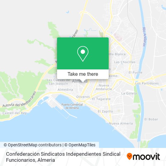 Confederación Sindicatos Independientes Sindical Funcionarios map