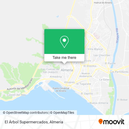 mapa El Árbol Supermercados