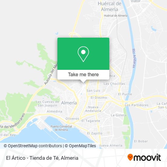 El Ártico - Tienda de Té map