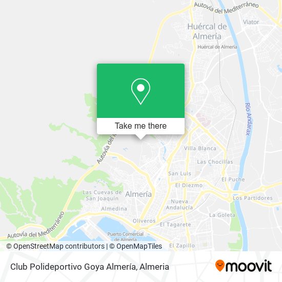 Club Polideportivo Goya Almería map