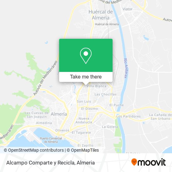 Alcampo Comparte y Recicla map