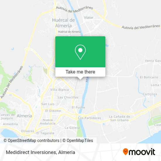 Medidirect Inversiones map