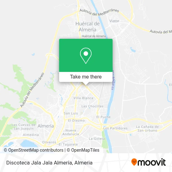 Discoteca Jala Jala Almería map