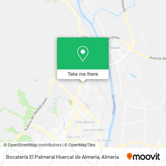 Bocatería El Palmeral Huercal de Almeria map