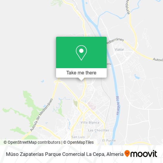 Müso Zapaterías Parque Comercial La Cepa map