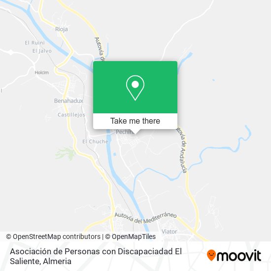 Asociación de Personas con Discapaciadad El Saliente map