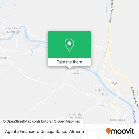 Agente Financiero Unicaja Banco map