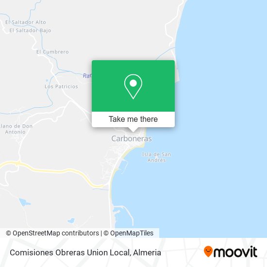 Comisiones Obreras Union Local map