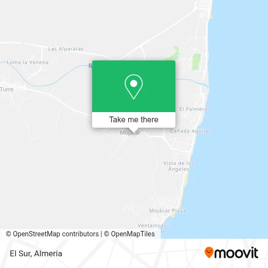 El Sur map