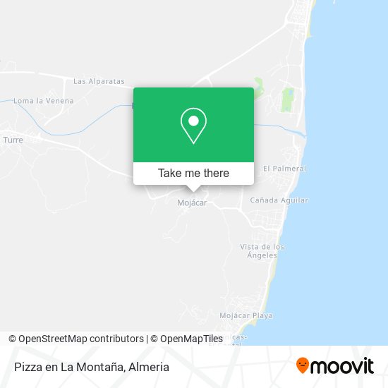 Pizza en La Montaña map