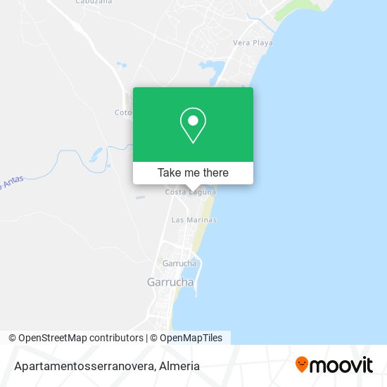 Apartamentosserranovera map