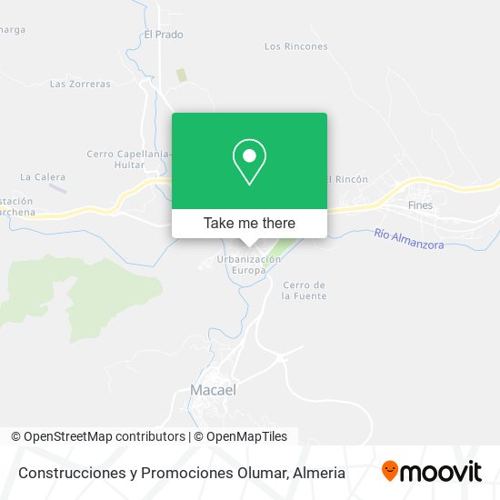 Construcciones y Promociones Olumar map