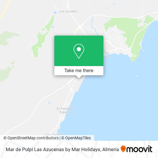 Mar de Pulpí Las Azucenas by Mar Holidays map