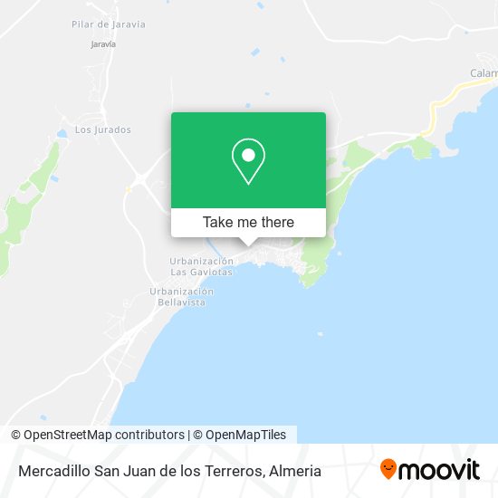 Mercadillo San Juan de los Terreros map