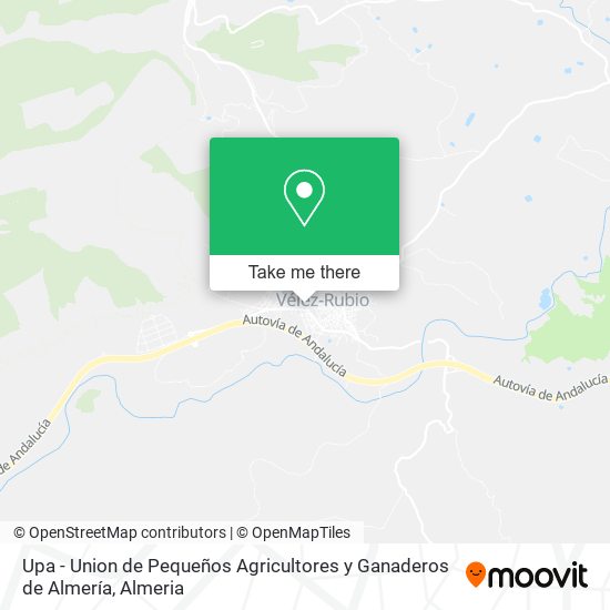 Upa - Union de Pequeños Agricultores y Ganaderos de Almería map