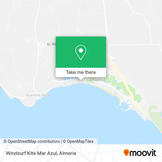 Windsurf Kite Mar Azul map