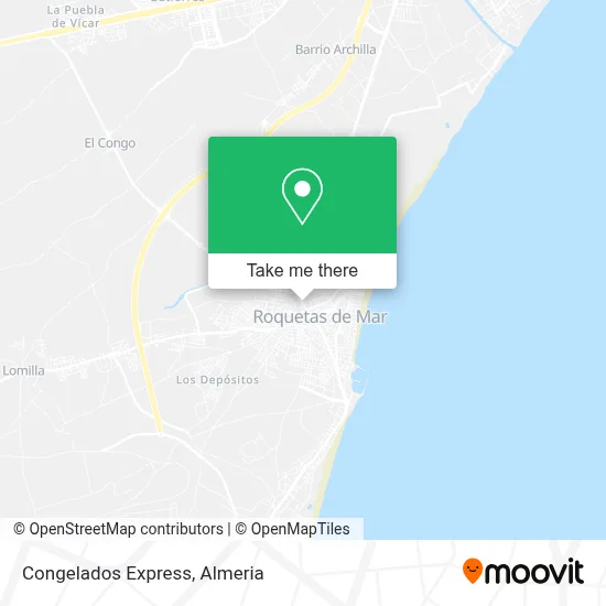 Congelados Express map