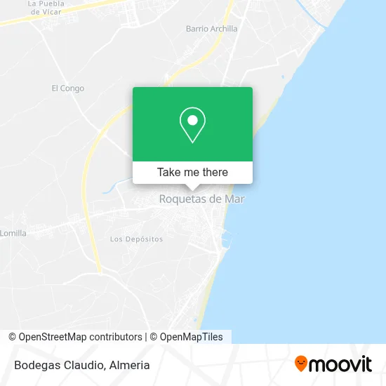 Bodegas Claudio map