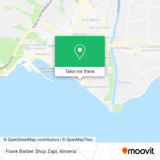 Frank Barber Shop Zapi map