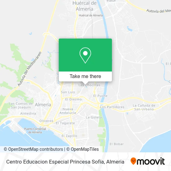 Centro Educacion Especial Princesa Sofía map