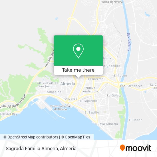Sagrada Familia Almería map