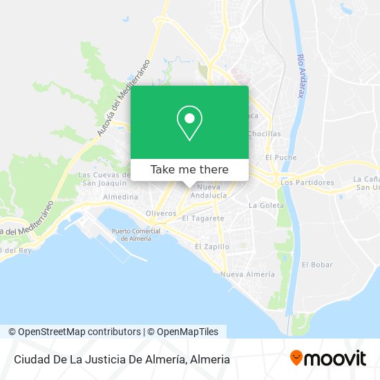 Ciudad De La Justicia De Almería map