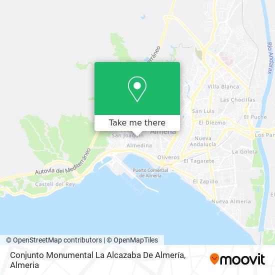 mapa Conjunto Monumental La Alcazaba De Almería