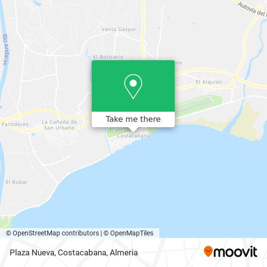 mapa Plaza Nueva, Costacabana