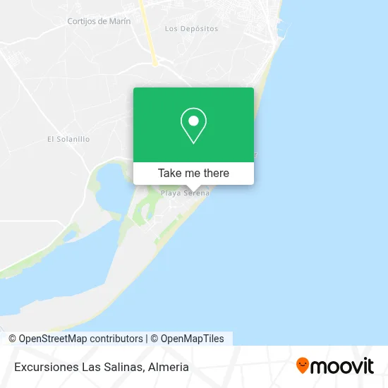 Excursiones Las Salinas map