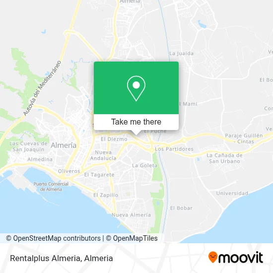Rentalplus Almeria map