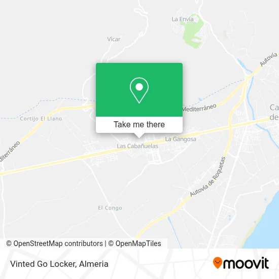 Vinted Go Locker map