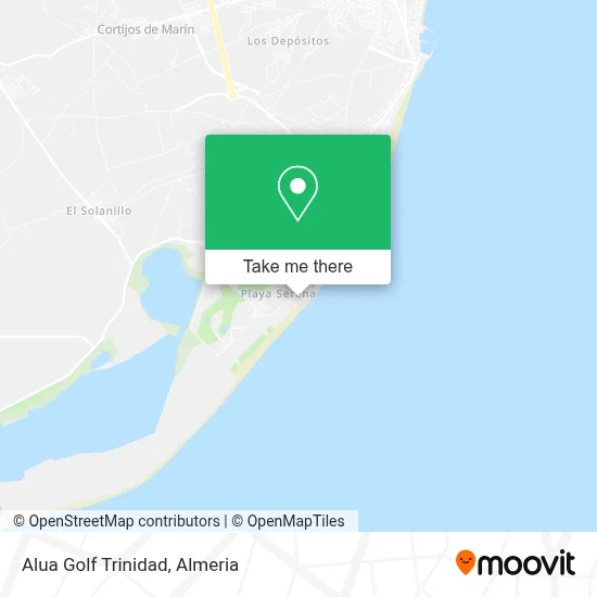 Alua Golf Trinidad map