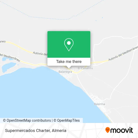 Supermercados Charter map
