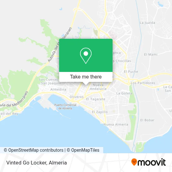 Vinted Go Locker map