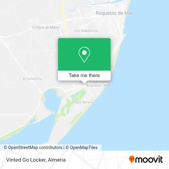 Vinted Go Locker map