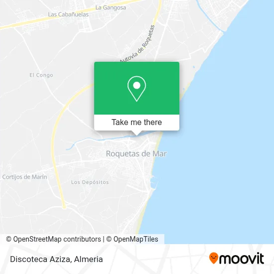 Discoteca Aziza map