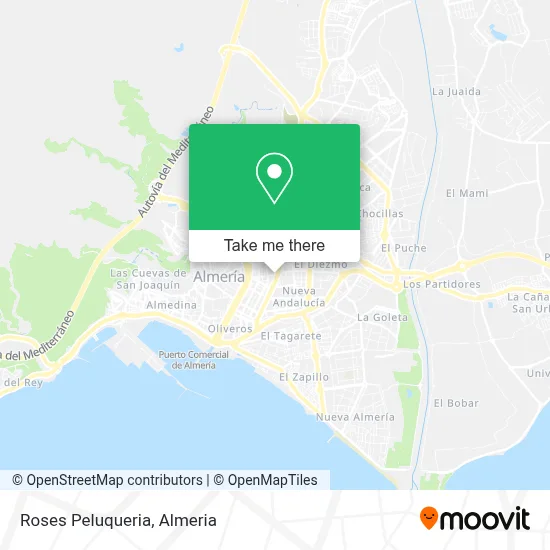 Roses Peluqueria map