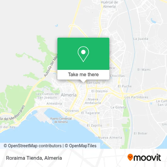 Roraima Tienda map