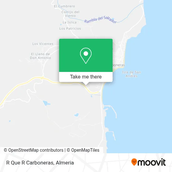 R Que R Carboneras map