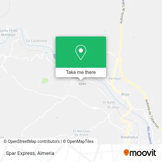 Spar Express map