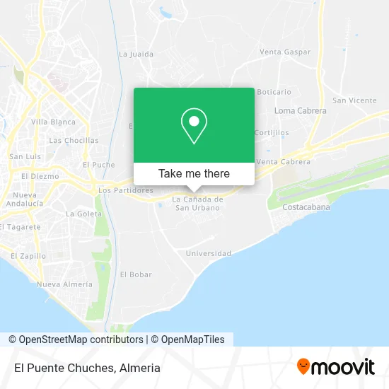 El Puente Chuches map