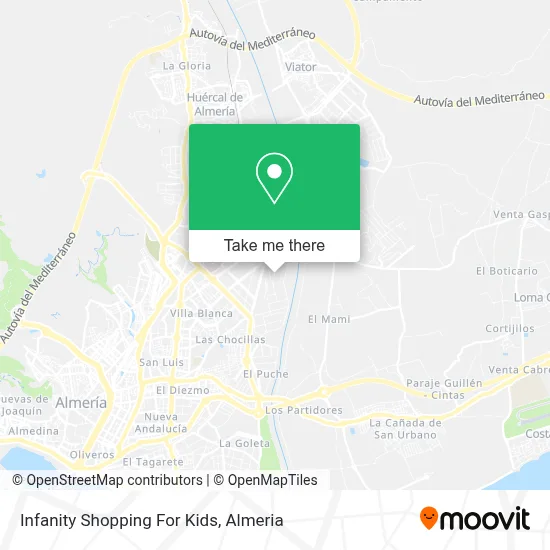 Infanity Shopping For Kids map