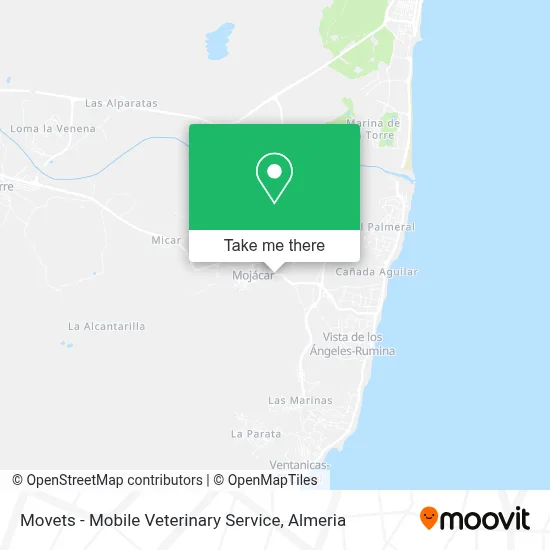 Movets - Mobile Veterinary Service map