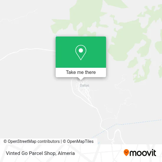 Vinted Go Parcel Shop map
