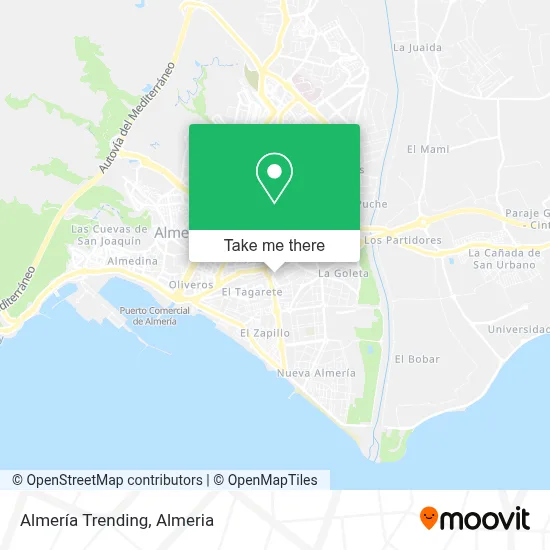 Almería Trending map
