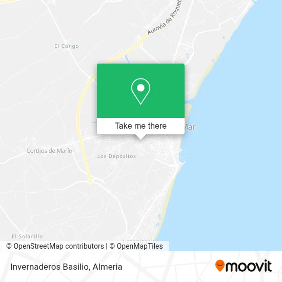 Invernaderos Basilio map
