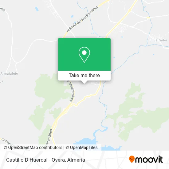 Castillo D Huercal -  Overa map