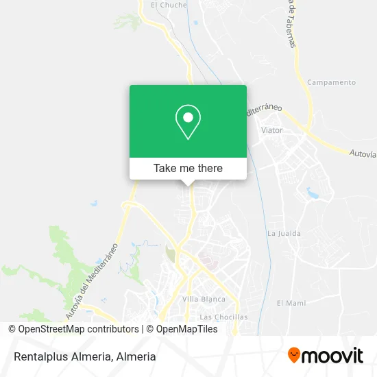 Rentalplus Almeria map