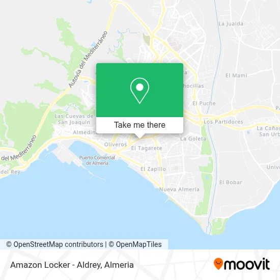 Amazon Locker - Aldrey map