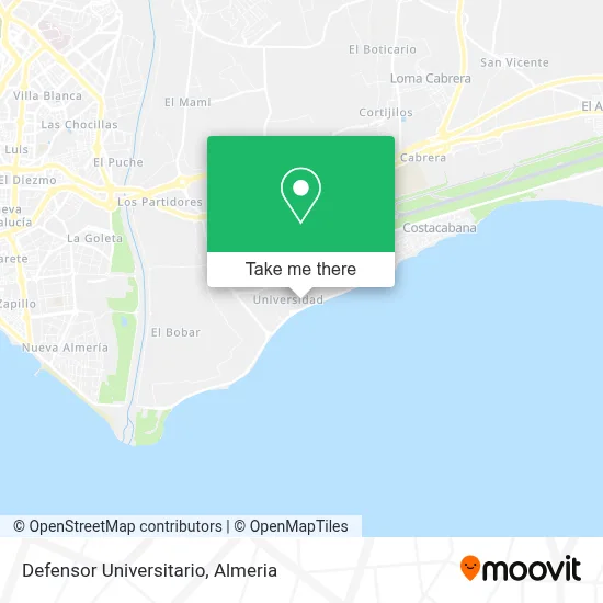 Defensor Universitario map